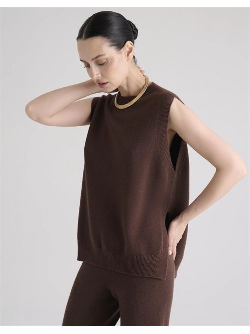 Gilet con Spacchi Manila Grace MANILA GRACE | M473VUME009